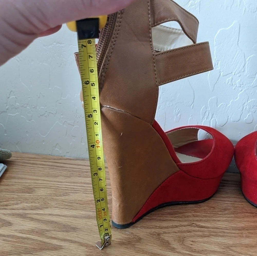 Liliana Suede and Leather Platform Wedges